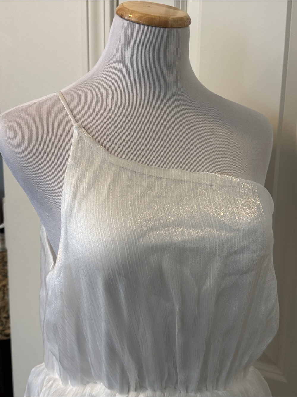 Lulu's White Tiered Ruffle Maxi Dress - Picture 9 of 12
